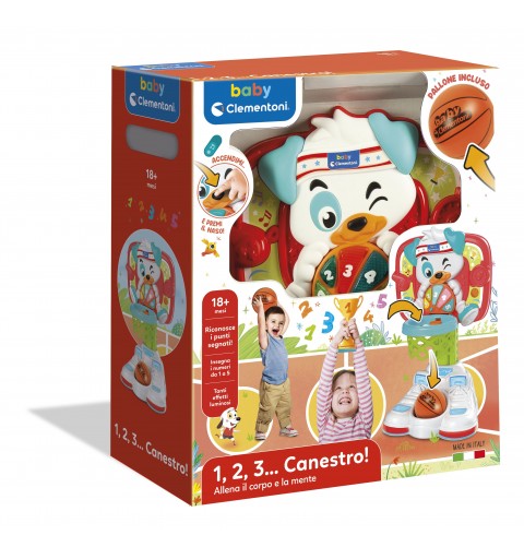 Clementoni 17437 Aktivitäts Skill Game & Toy Basketball