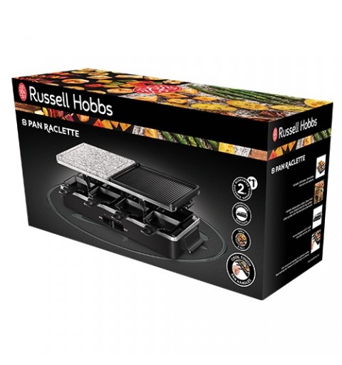 Russell Hobbs Multi Raclette 3 in 1 8 person(s) 1400 W Black