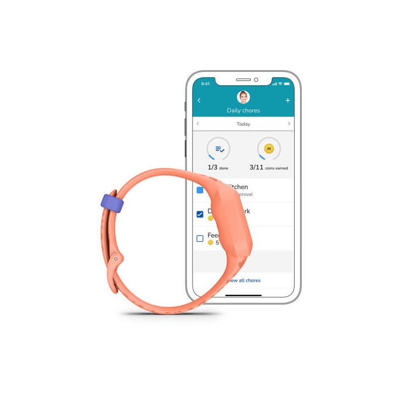 Garmin Vivofit Jr. 3 MIP Pulsera de actividad 1,4 cm (0.55") Durazno