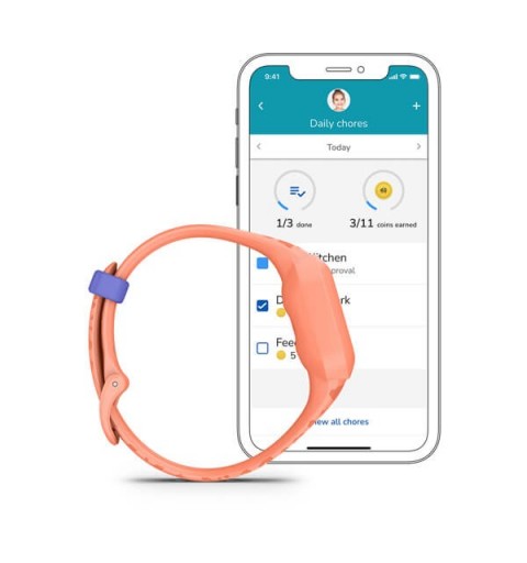 Garmin Vivofit Jr. 3 MIP Pulsera de actividad 1,4 cm (0.55") Durazno