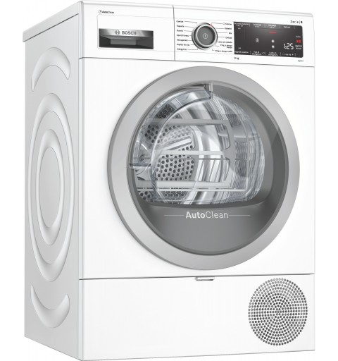 Bosch Serie 8 WTX87MW9IT Wäschetrockner Freistehend Frontlader 9 kg A+++ Weiß