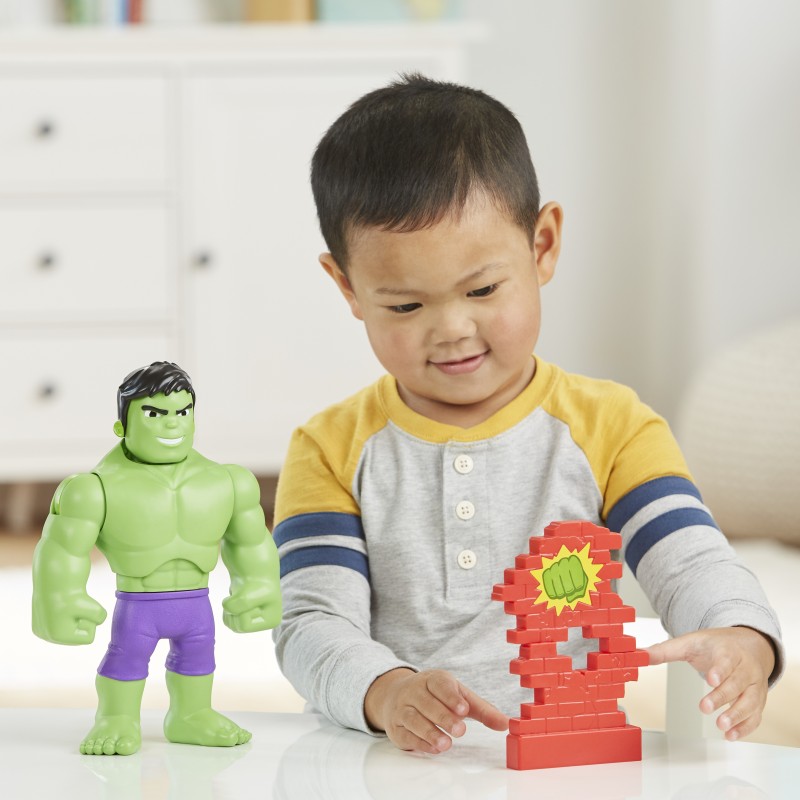 Hasbro Marvel Spidey et ses Amis Extraordinaires, figurine de super-héros format géant Hulk de 22,5 cm pour enfants à partir de 3 ans Hasbro Marvel Spidey et ses Amis Extraordinaires, figurine de super-héros format géant Hulk de 22,5 cm pour enfants à partir de 3 ans