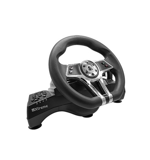 Xtreme Hurricane Black USB Steering wheel + Pedals Analogue Digital PlayStation 5