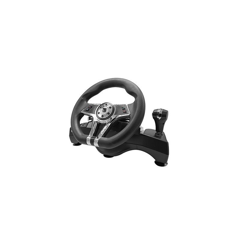 Xtreme Hurricane Black USB Steering wheel + Pedals Analogue Digital PlayStation 5