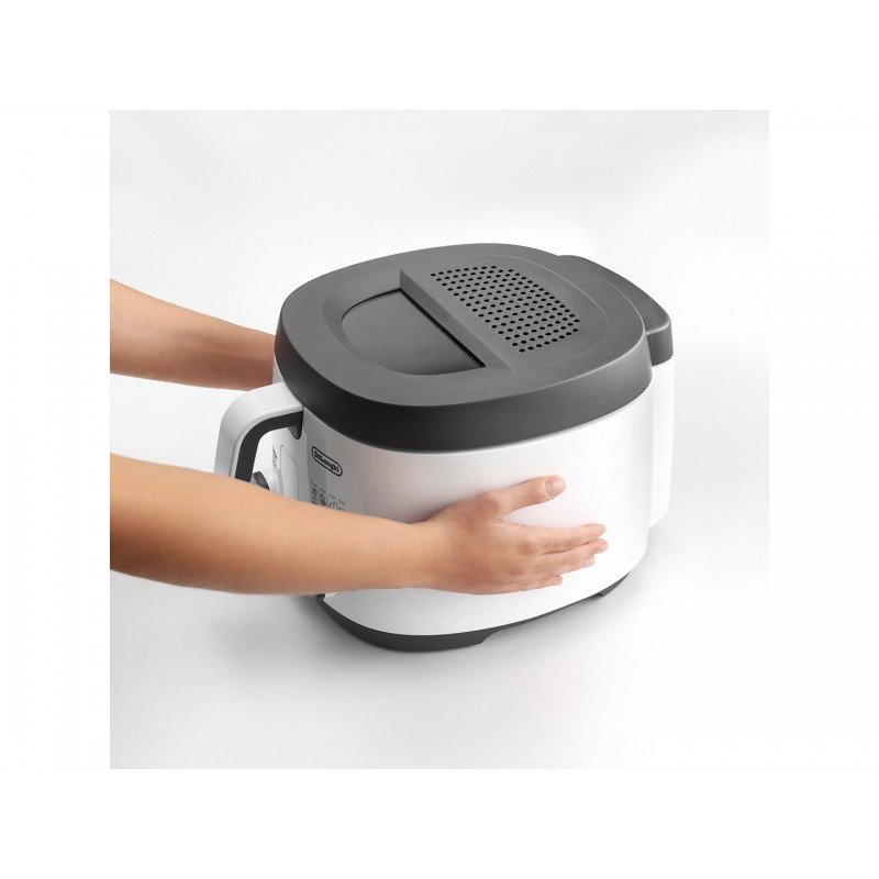 De’Longhi FS3061 fryer Single 2 L Stand-alone 1800 W Deep fryer White