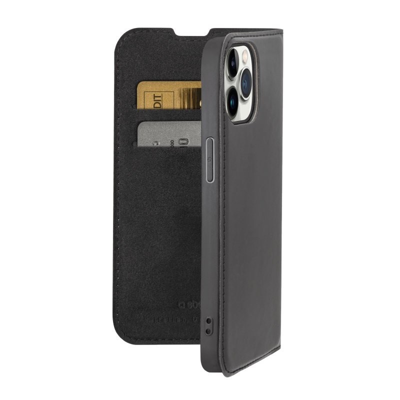 SBS TEBKLITEIP1461PK coque de protection pour téléphones portables 15,5 cm (6.1") Étui avec portefeuille Noir