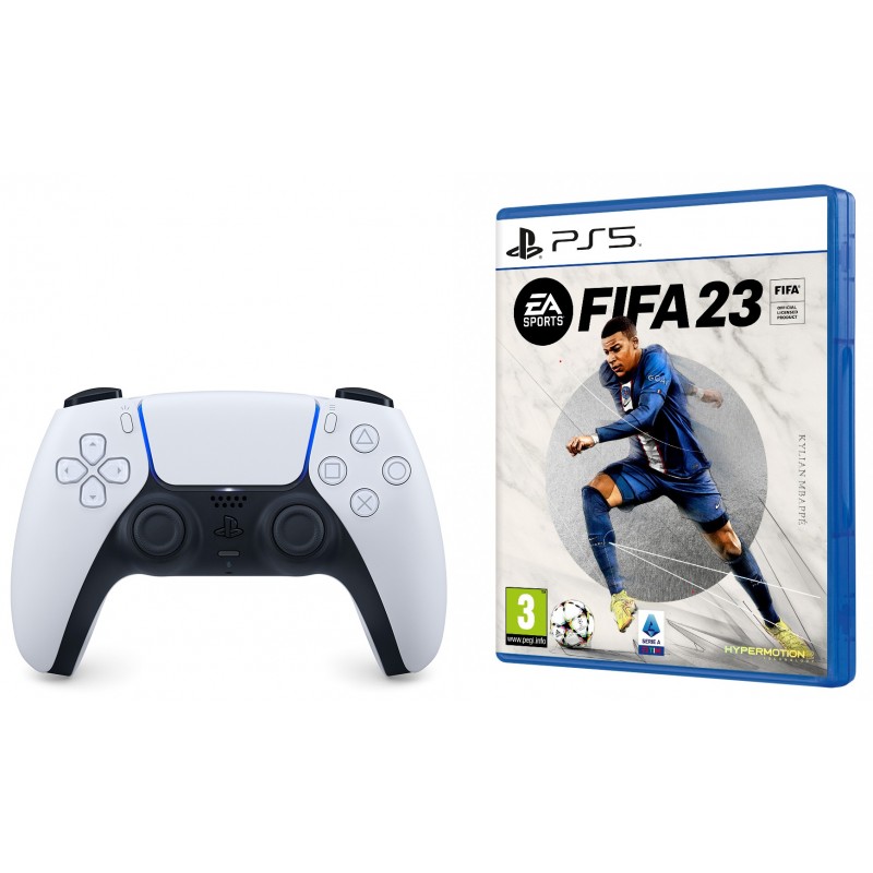 Sony DualSense + FIFA 23 Schwarz, Weiß Bluetooth Gamepad Analog Digital PlayStation 5