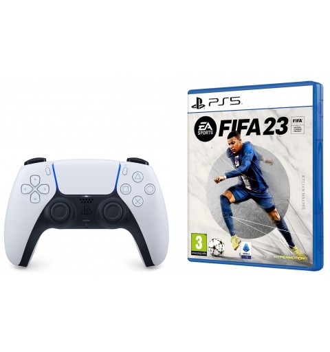 Sony DualSense + FIFA 23 Black, White Bluetooth Gamepad Analogue Digital PlayStation 5