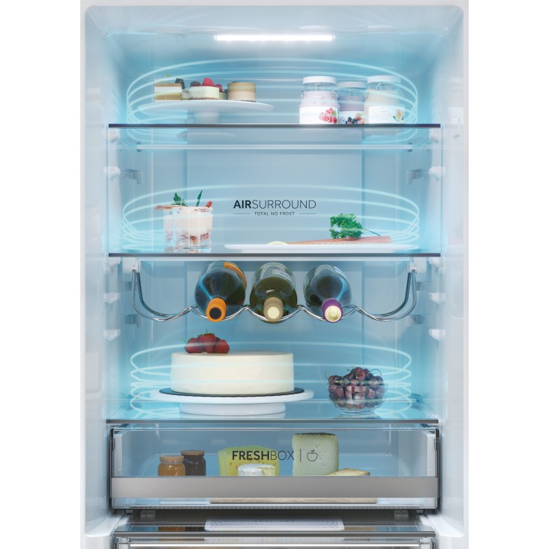 Haier HDW3618DNPB réfrigérateur-congélateur Autoportante 341 L D Noir