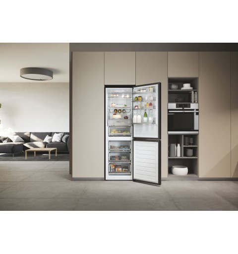 Haier HDW3618DNPB réfrigérateur-congélateur Autoportante 341 L D Noir