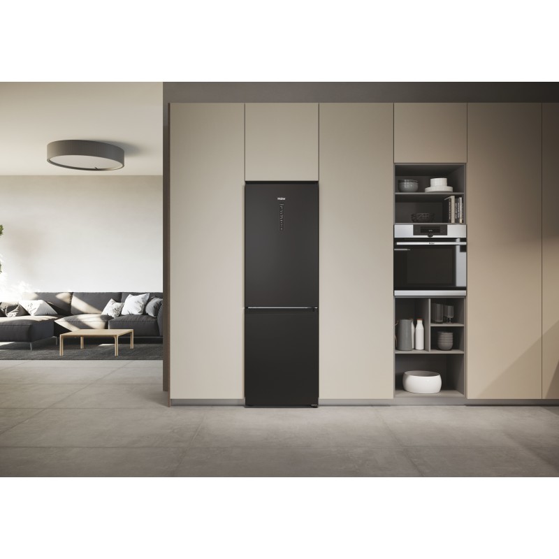 Haier HDW3618DNPB réfrigérateur-congélateur Autoportante 341 L D Noir
