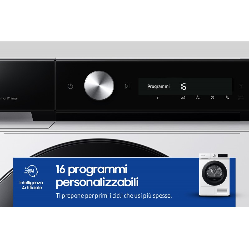 Samsung Asciugatrice AI Control Optimal dry 9Kg DV90BB5245AW