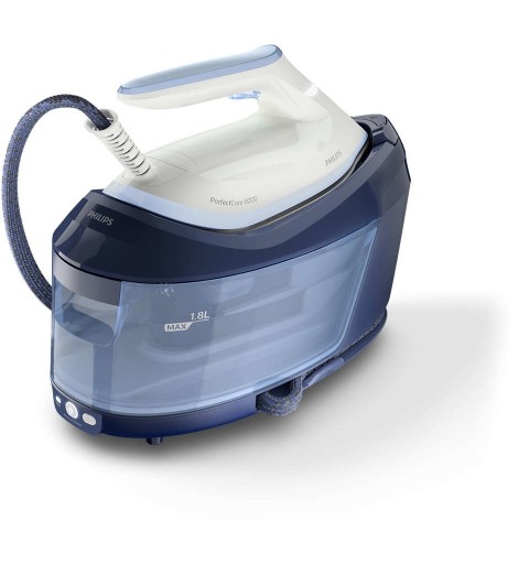 Philips 6000 series PerfectCare 2400 W 1,8 L SteamGlide Plus Blu, Bianco