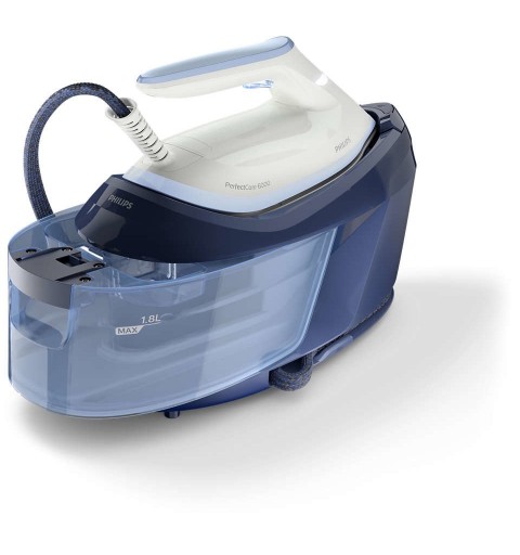 Philips 6000 series PerfectCare 2400 W 1,8 L SteamGlide Plus Blu, Bianco