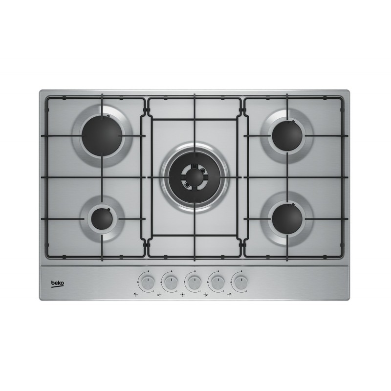 Beko HAW752C4SX Acciaio inossidabile Da incasso Gas 5 Fornello(i)