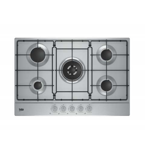 Beko HAW752C4SX Acier inoxydable Intégré (placement) Gaz 5 zone(s)