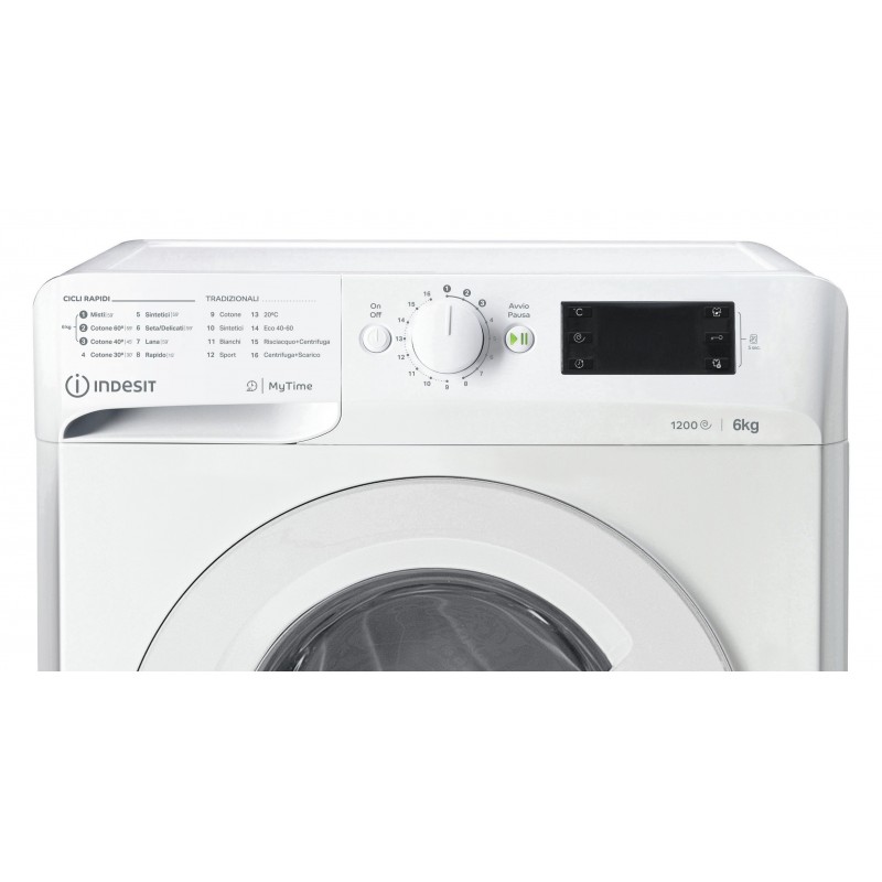 Indesit TWSE 61251 W IT lavadora Carga frontal 6 kg 1200 RPM F Blanco