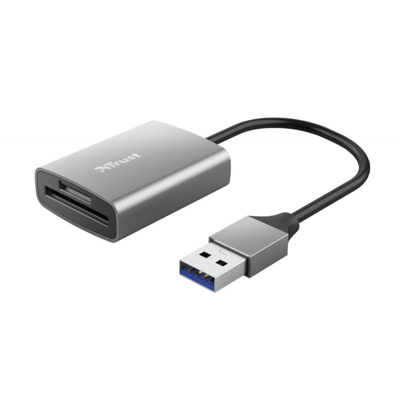 Trust Dalyx lecteur de carte mémoire USB 3.2 Gen 1 (3.1 Gen 1) Aluminium