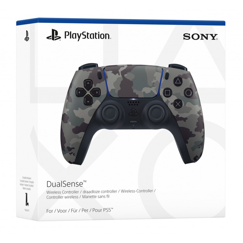 Sony DualSense Camouflage, Grey Bluetooth Gamepad Analogue Digital PlayStation 5