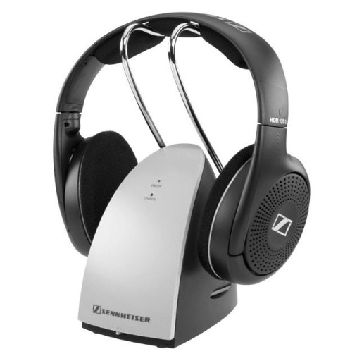 Sennheiser RS-120II cuffia e auricolare Cuffie Wireless A Padiglione MUSICA Nero, Argento