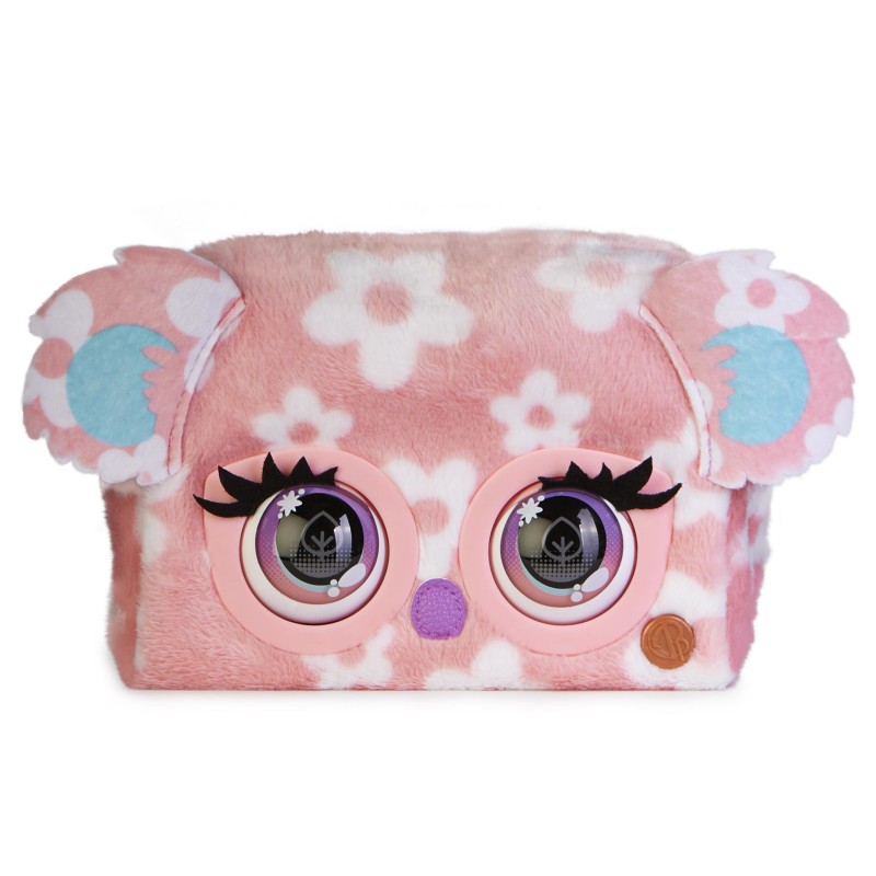 Purse Pets PRINT PERFECT - KOALA - COMPAGNON INTERACTIF FORMAT SAC A MAIN - Koala Animal Interactif Motif Floral Rose Qui