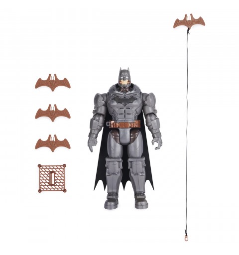 DC Comics , Battle Strike Batman 12-inch Action Figure, 5 Accessories, 20+ Sounds, Collectible Kids Toys for Boys and Girls