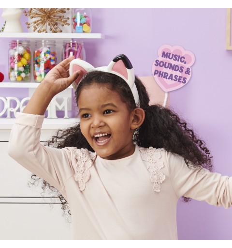 Gabby's Dollhouse Gabby‘s Dollhouse, Magical Musical Cat Ears mit Lichtern, Musik, Klängen und Sätzen, Kinderspielzeug
