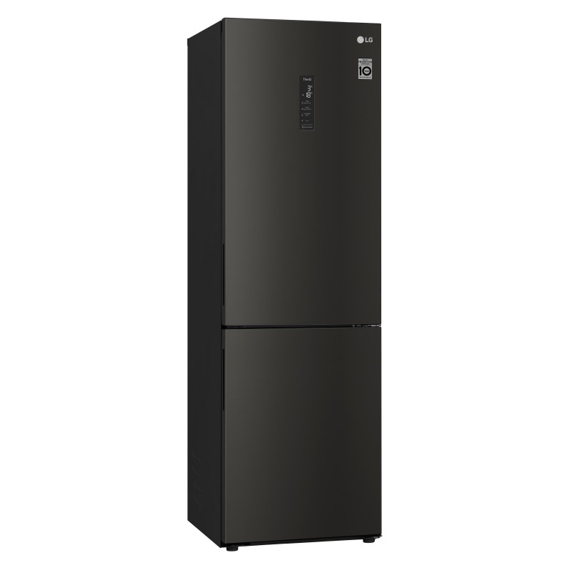 LG GBB61BLHEC réfrigérateur-congélateur Autoportante 341 L E Noir