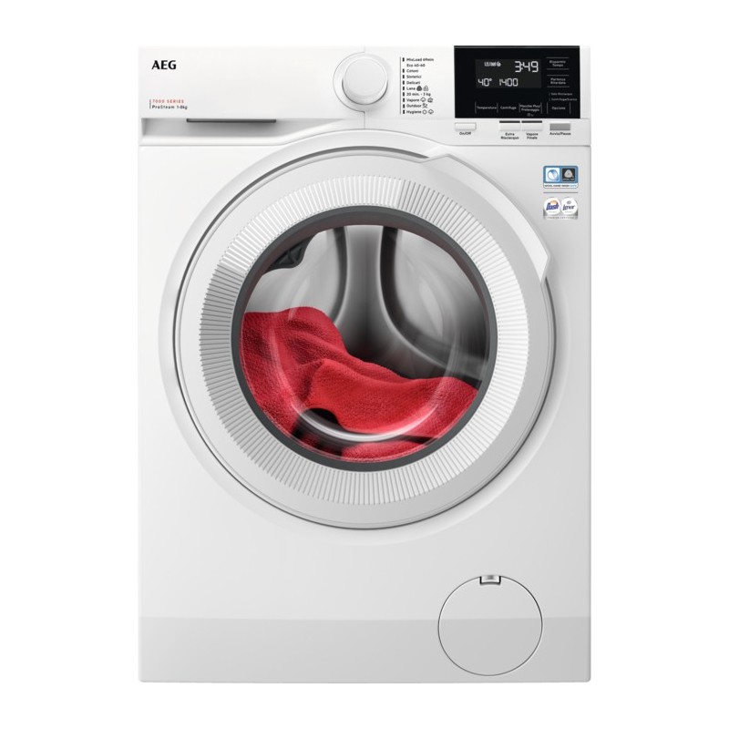 AEG LR7G84GW lavatrice Caricamento frontale 8 kg 1400 Giri min A Bianco