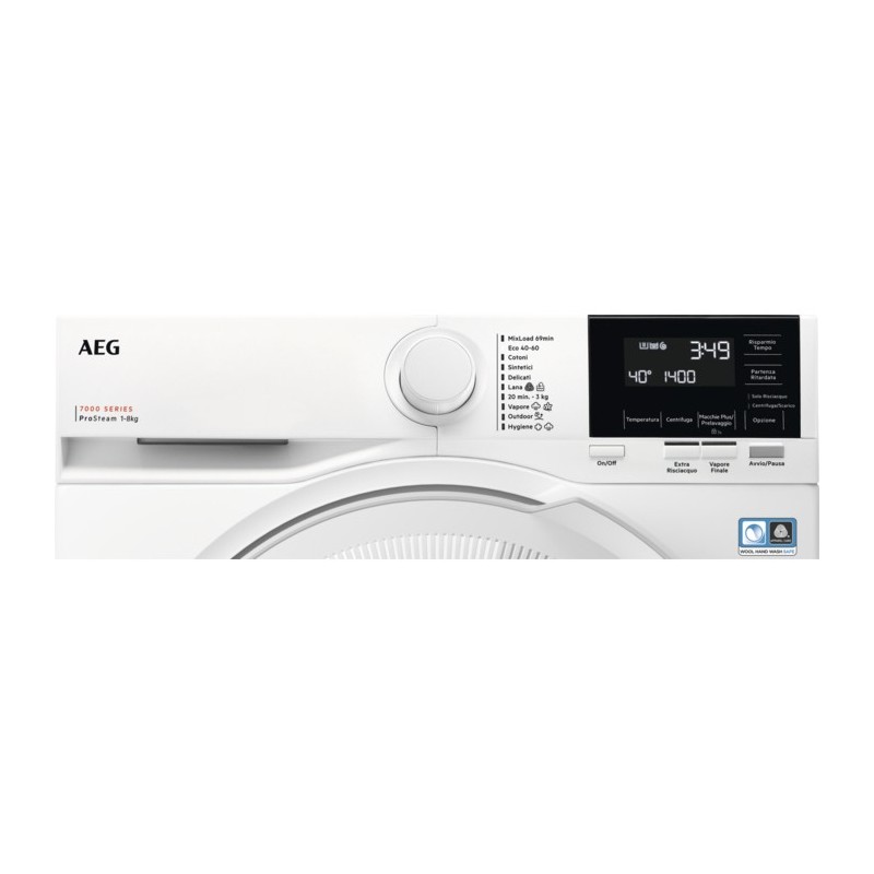 AEG LR7G84GW Waschmaschine Frontlader 8 kg 1400 RPM A Weiß