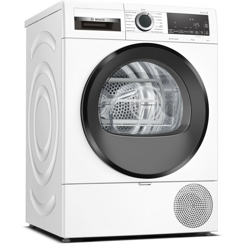 Bosch Serie 6 WQG233C0IT tumble dryer Freestanding Front-load 8 kg A+++ White