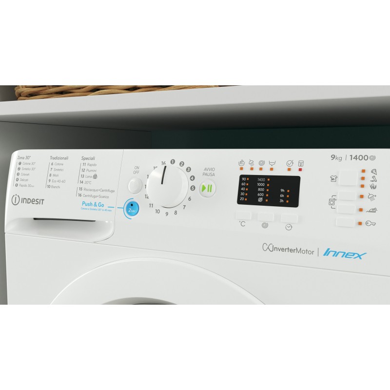 Indesit BWA 91486X W IT lavadora Carga frontal 9 kg 1400 RPM A Blanco