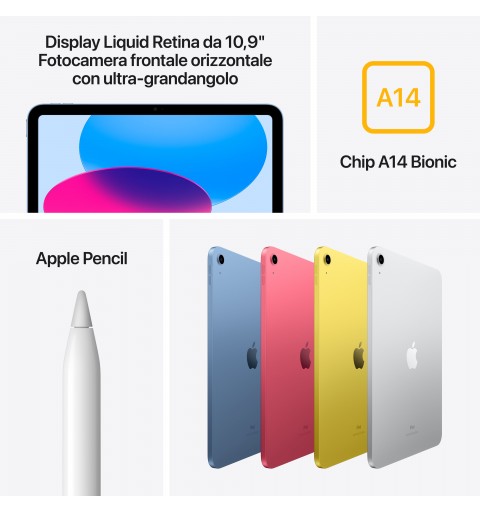 Apple iPad 10.9 Wi-Fi 256GB - Argento