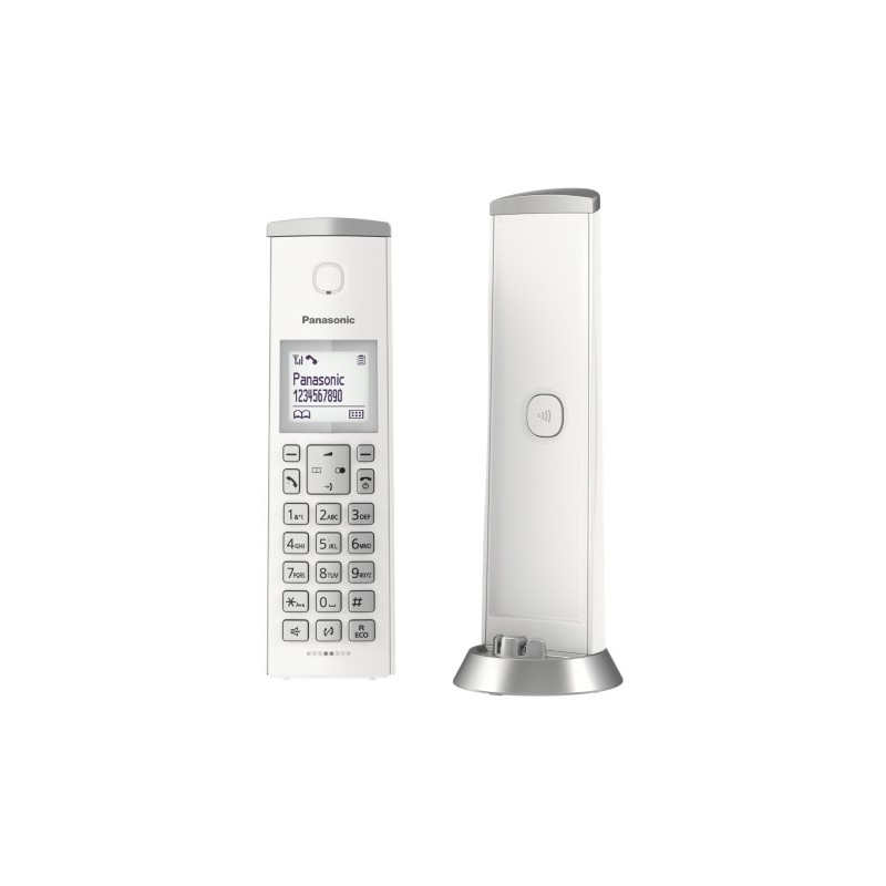 Panasonic KX-TGK210 Téléphone DECT Identification de l'appelant Blanc