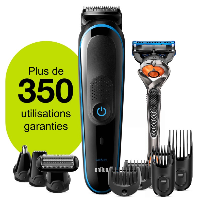 Braun All-in-one 81705166 depiladora para la barba Mojado y seco Negro, Azul