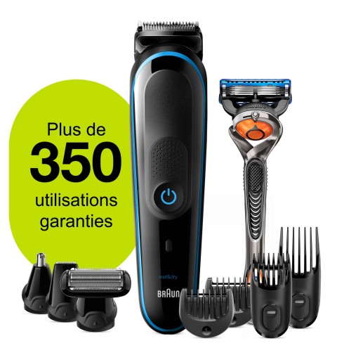 Braun All-in-one 81705166 depiladora para la barba Mojado y seco Negro, Azul