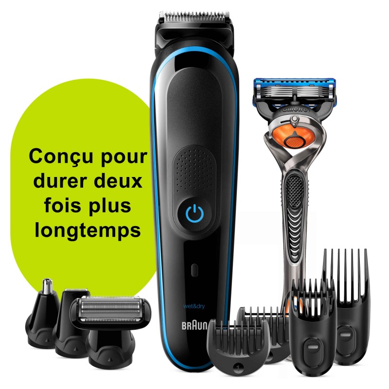 Braun All-in-one 81705166 depiladora para la barba Mojado y seco Negro, Azul