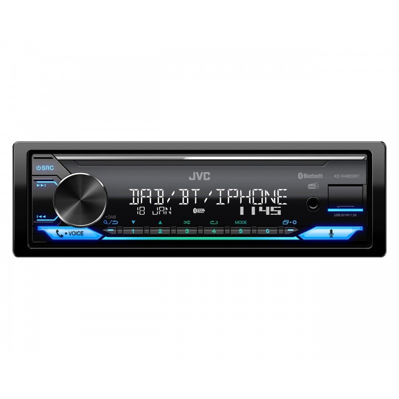 JVC KD-X482DBT Schwarz 200 W Bluetooth