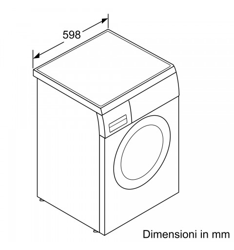 Bosch Serie 6 Lavatrice a carica frontale, , 9 kg, 1400 g min., Cl. A, Doppio attacco, Top removibile.