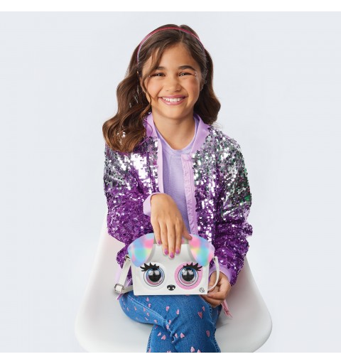 Purse Pets Rainbow Pup, Purse Pet interactivo con más de 25 sonidos y reacciones