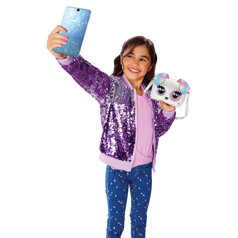 Purse Pets Rainbow Pup, Purse Pet interactivo con más de 25 sonidos y reacciones
