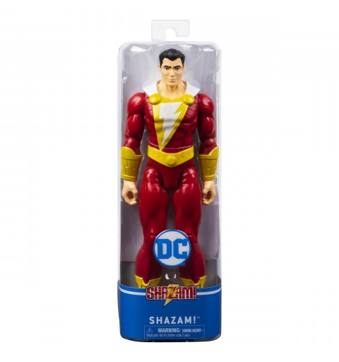 DC Comics | SHAZAM | Personaggio Shazam 30 cm | Personaggio 30 cm con decorazioni originali, mantello e 11 punti di