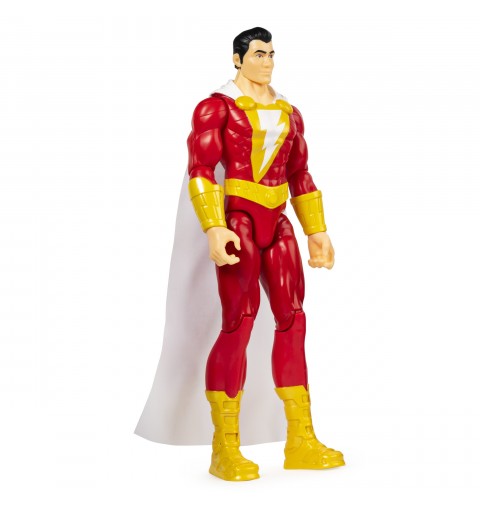 DC Comics | SHAZAM | Personaggio Shazam 30 cm | Personaggio 30 cm con decorazioni originali, mantello e 11 punti di