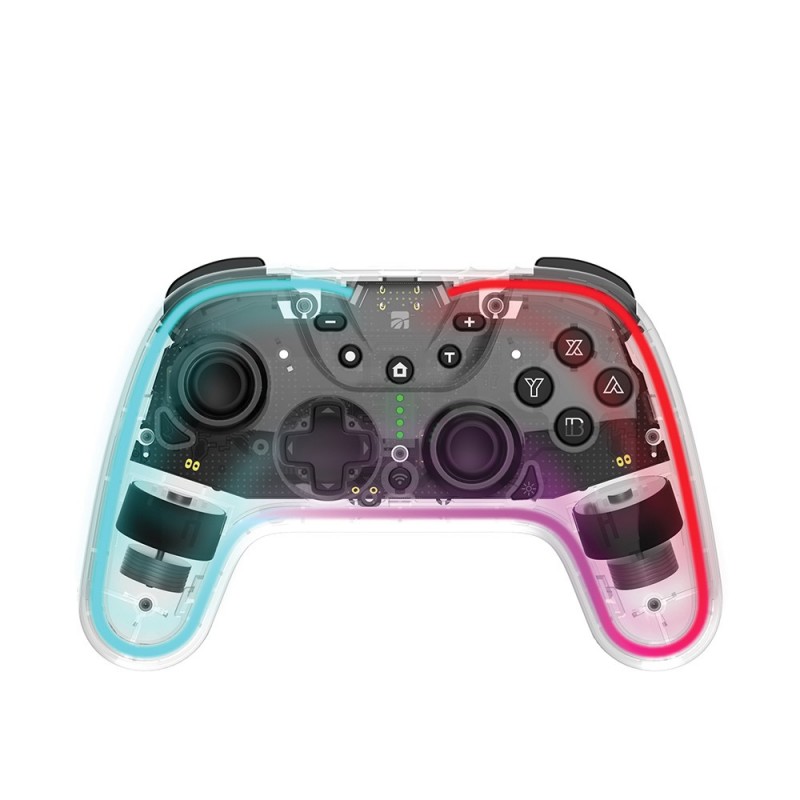 Xtreme 95651 Gaming-Controller Schwarz, Transparent Bluetooth Gamepad Analog Digital Nintendo Switch