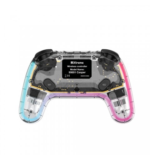 Xtreme 95651 Gaming Controller Black, Transparent Bluetooth Gamepad Analogue Digital Nintendo Switch