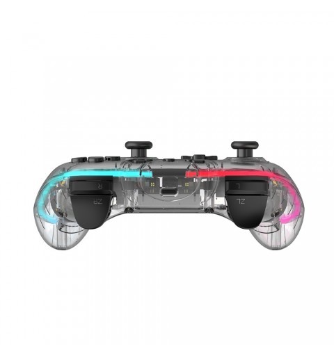 Xtreme 95651 Gaming-Controller Schwarz, Transparent Bluetooth Gamepad Analog Digital Nintendo Switch