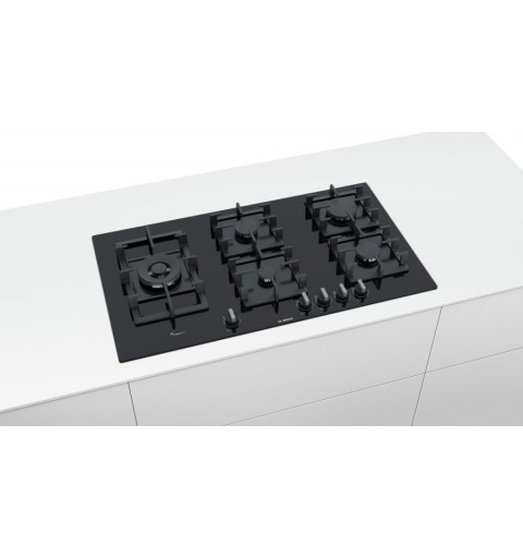 Bosch Serie 6 PPS9A6B90 hob Black Built-in Gas 5 zone(s)