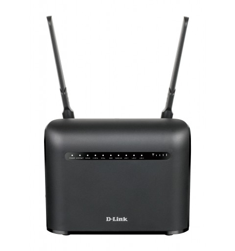 D-Link AC1200 router inalámbrico Gigabit Ethernet Doble banda (2,4 GHz 5 GHz) 4G Negro