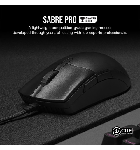 Corsair SABRE PRO souris Droitier USB Type-A Optique 18000 DPI