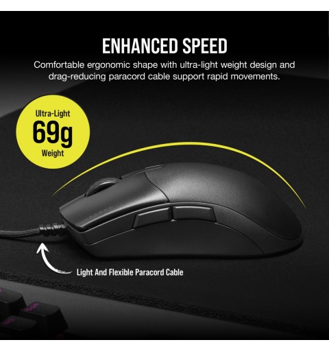 Corsair SABRE PRO souris Droitier USB Type-A Optique 18000 DPI